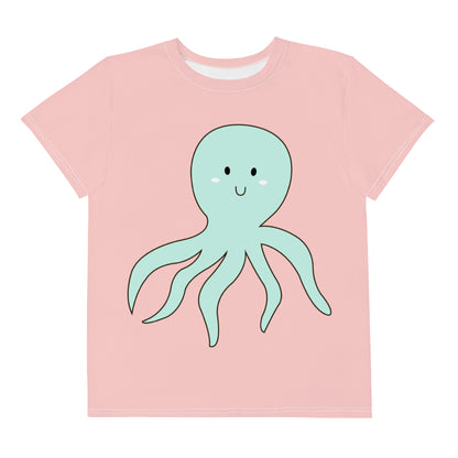 Kawaii Coloring Book "Undersea Collection" by Lulu Edge Youth Crew Neck T-shirt