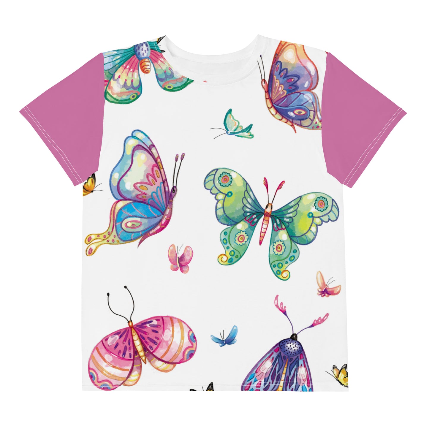 Nova the Butterfly Princess by Lulu Edge Butterfly Collection Youth crew neck t-shirt