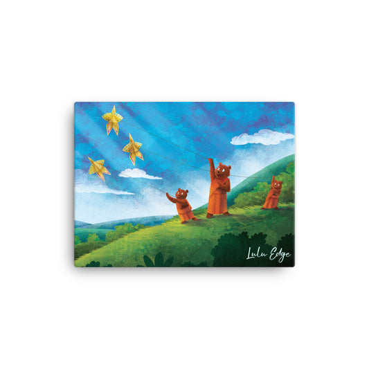 Buddha Bear "Zen Collection" by Lulu Edge Canvas