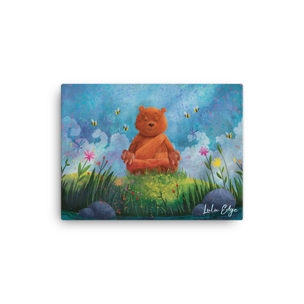 Buddha Bear "Zen Collection" by Lulu Edge Canvas