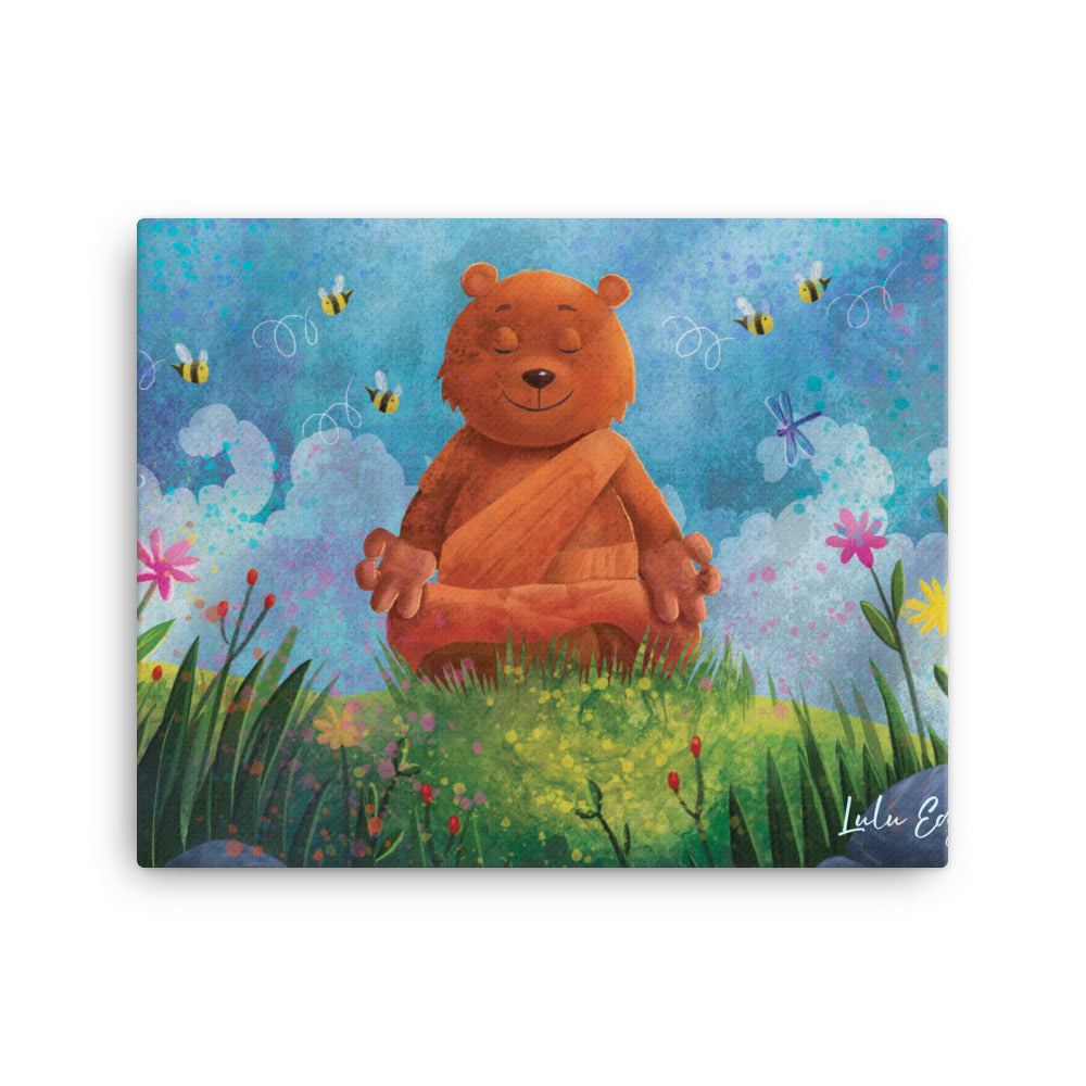 Buddha Bear "Zen Collection" by Lulu Edge Canvas