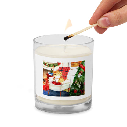 Cats Don't Like Baths "Holiday Collection" by Lulu Edge Glass Jar Soy Wax Candle