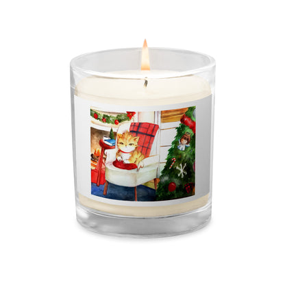 Cats Don't Like Baths "Holiday Collection" by Lulu Edge Glass Jar Soy Wax Candle