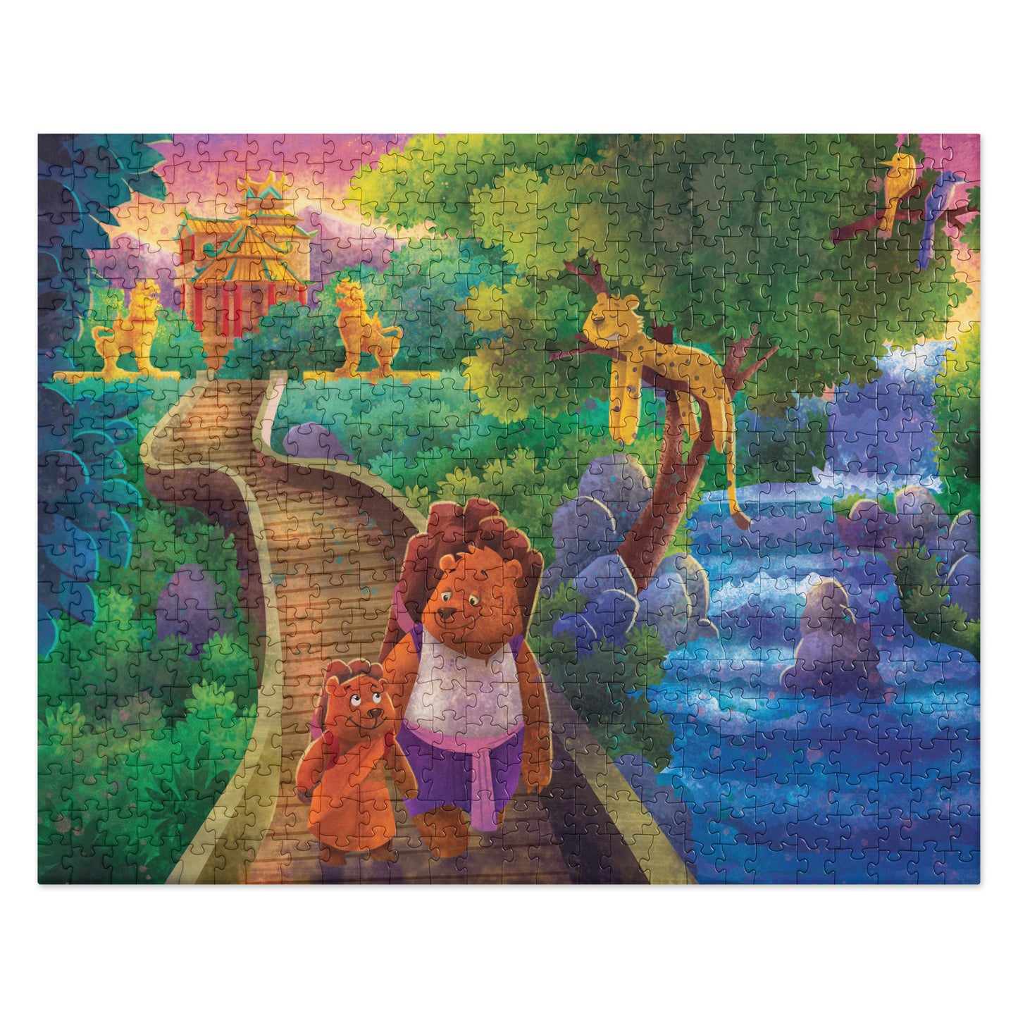 Buddha Bear "Zen Collection" by Lulu Edge Jigsaw Puzzle