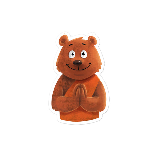 Buddha Bear "Zen Collection" by Lulu Edge Bubble-free Stickers