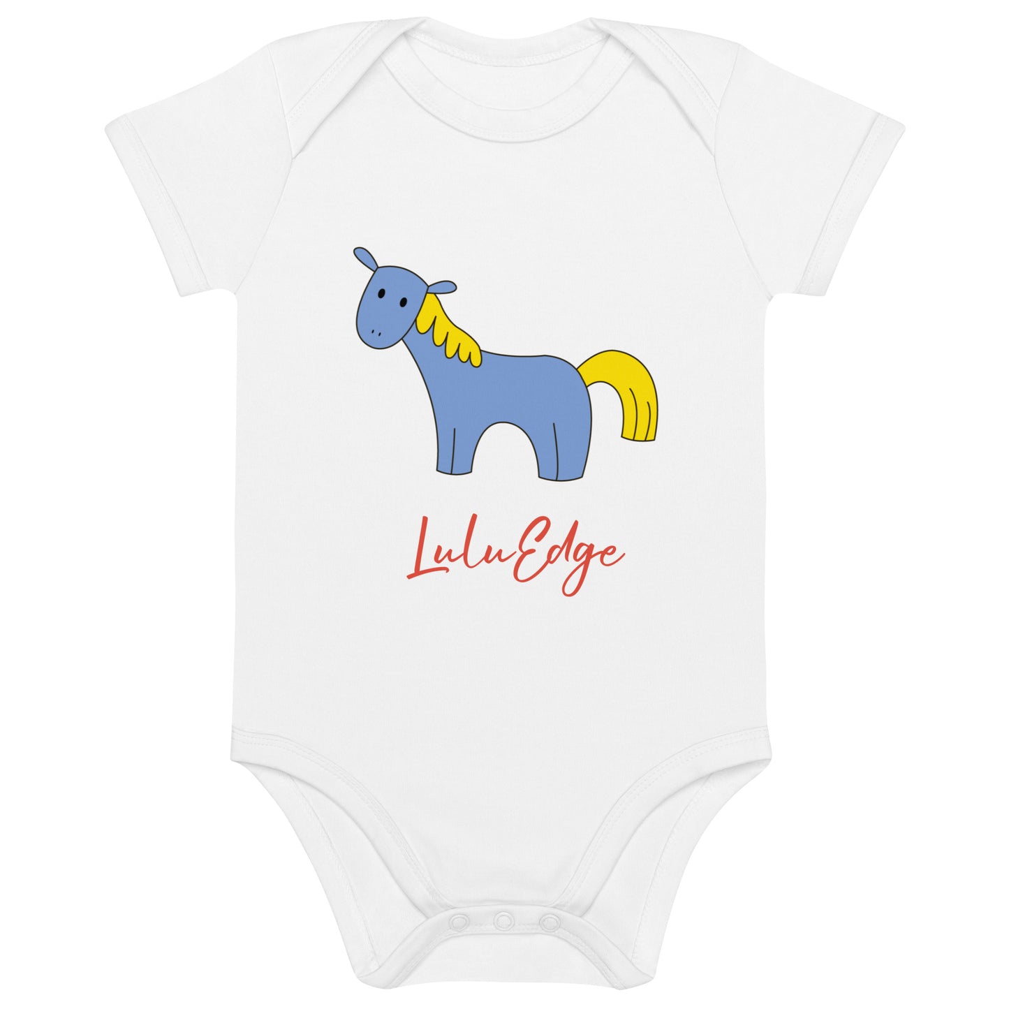 Kawaii Coloring Book "Farm Collection" by Lulu Edge Organic Cotton Baby Bodysuit