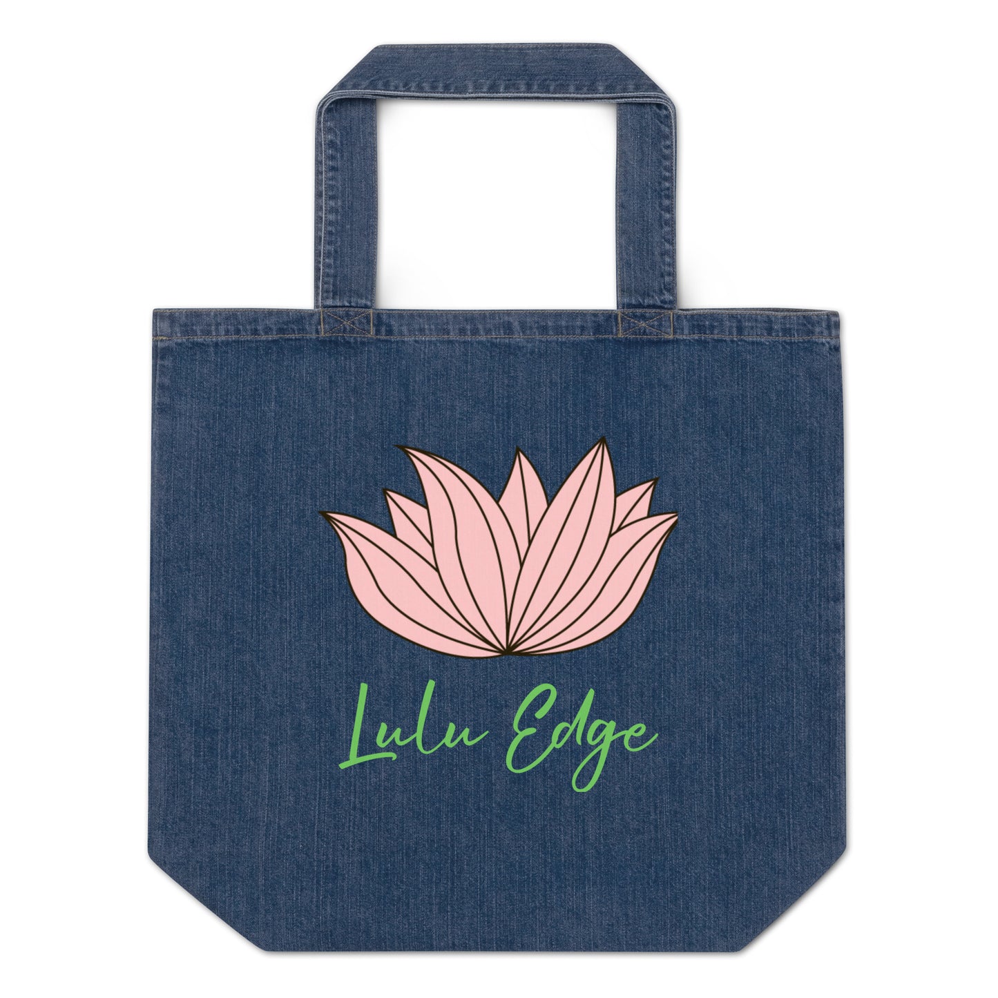 Kawaii Coloring Book "Frog Collection" by Lulu Edge Organic Denim Tote Bag