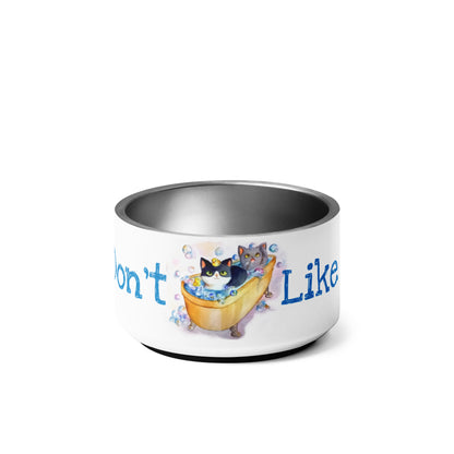 Cats Don't Like Baths "Cats in a Tub Collection" by Lulu Edge Pet Bowl