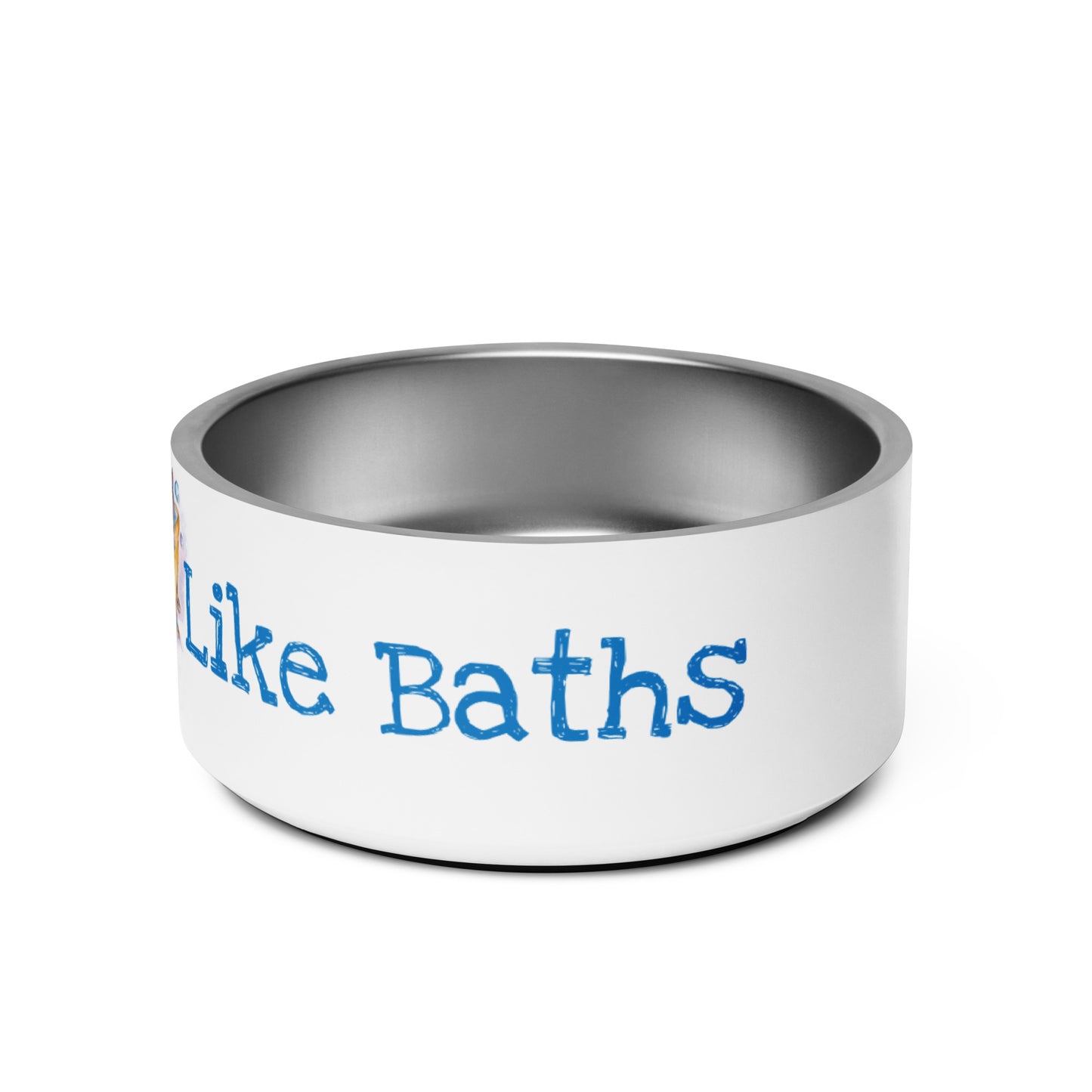 Cats Don't Like Baths "Cats in a Tub Collection" by Lulu Edge Pet Bowl