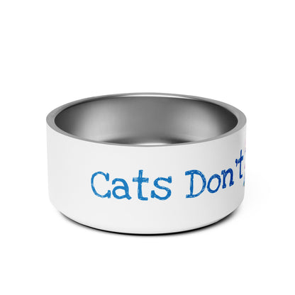 Cats Don't Like Baths "Cats in a Tub Collection" by Lulu Edge Pet Bowl