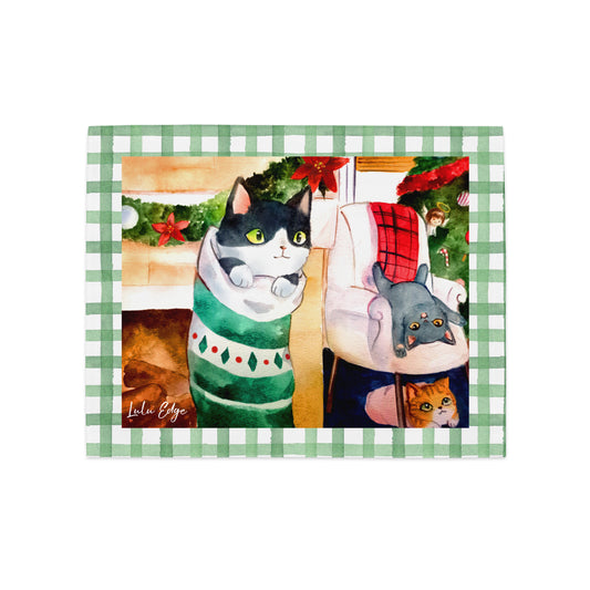 Cats Don't Like Baths "Holiday Collection" by Lulu Edge Placemat Set