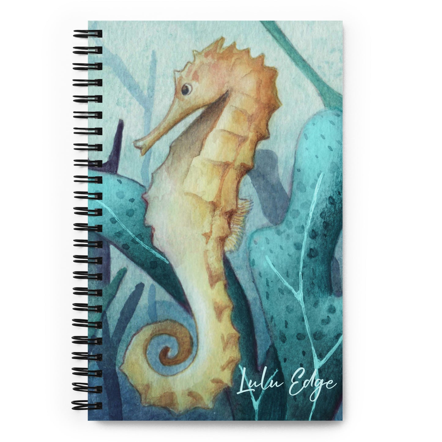 Wisdom of the Ocean "Seahorse Collection" by Lulu Edge Spiral Notebook