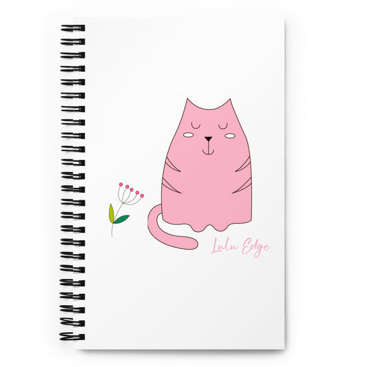 Kawaii Coloring Book "Cat Collection" by Lulu Edge Spiral Notebook