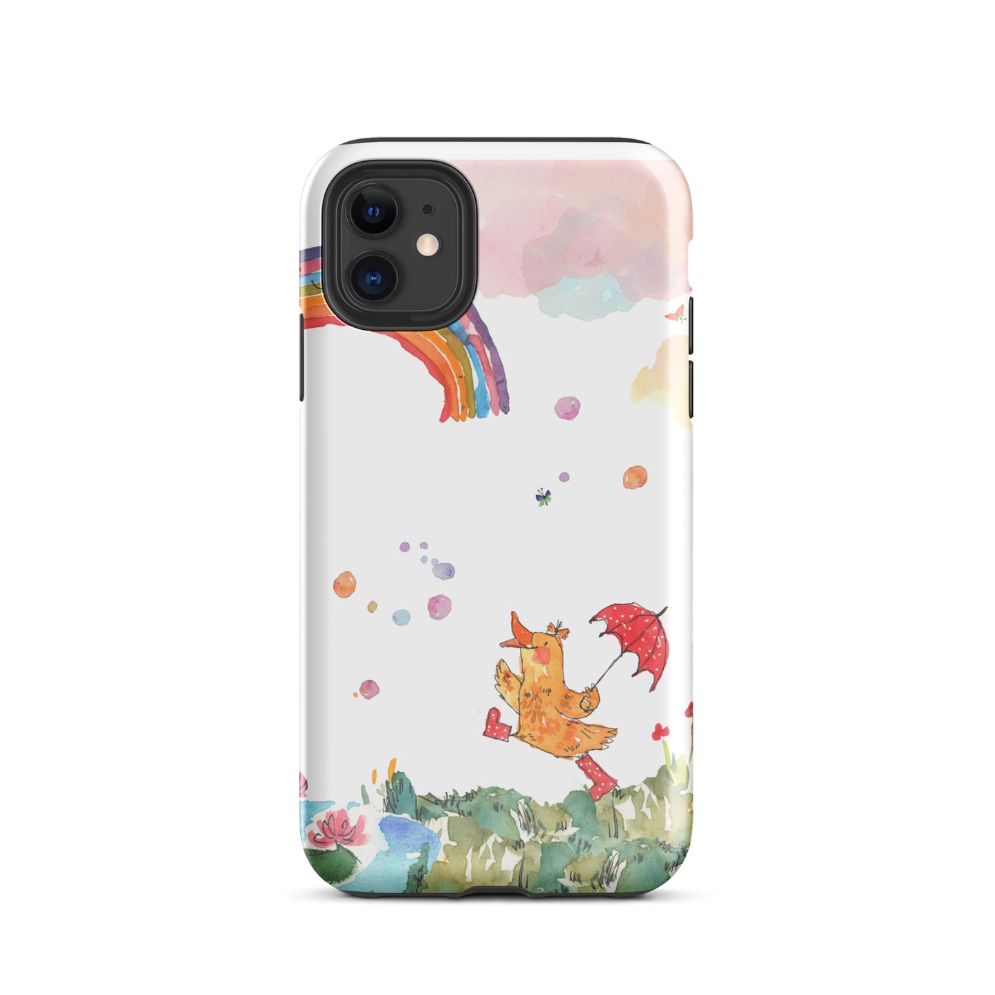 Penelope's Puddle Paddle Day "Rainbow Collection" by Lulu Edge Tough Case for iPhone®