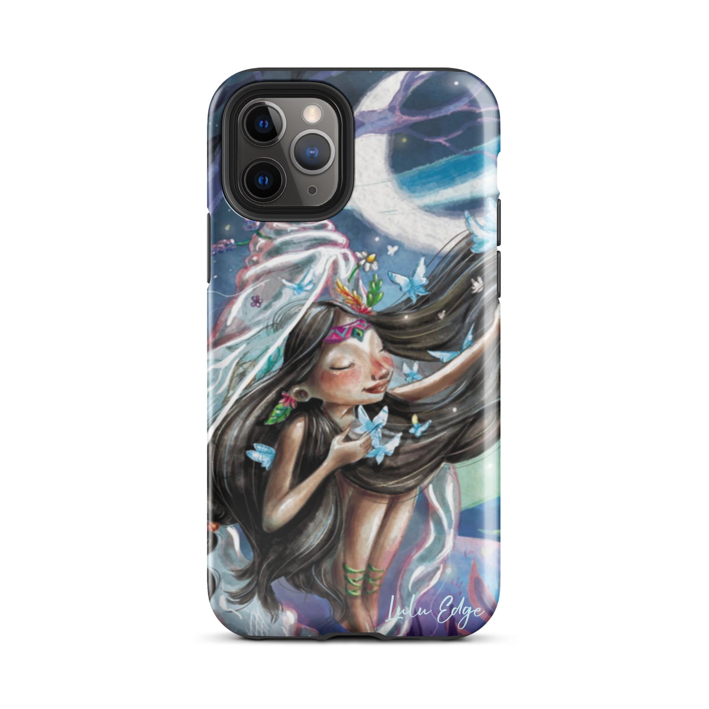 Nova the Butterfly Princess "Butterfly Collection" by Lulu Edge Tough Case for iPhone®