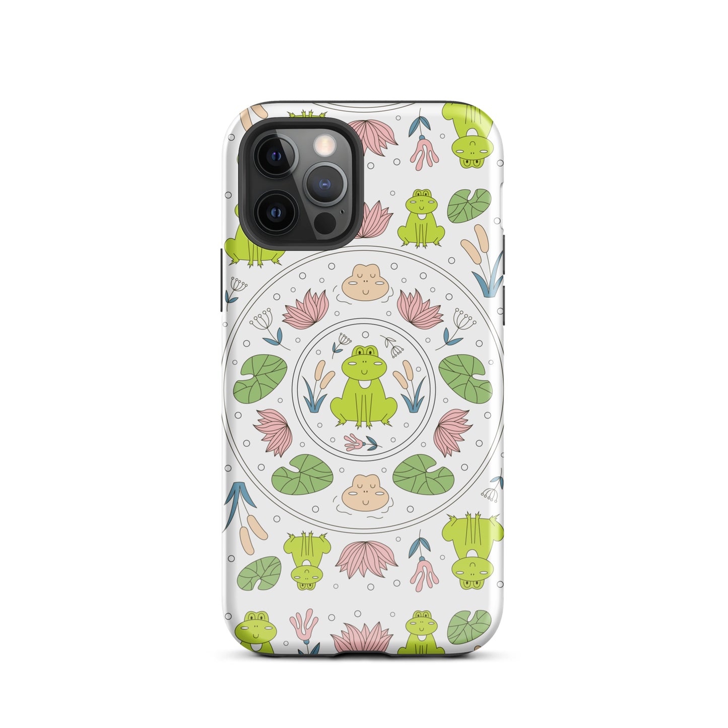 Kawaii Coloring Book by Lulu Edge Collection Frog Collection Tough Case for iPhone®