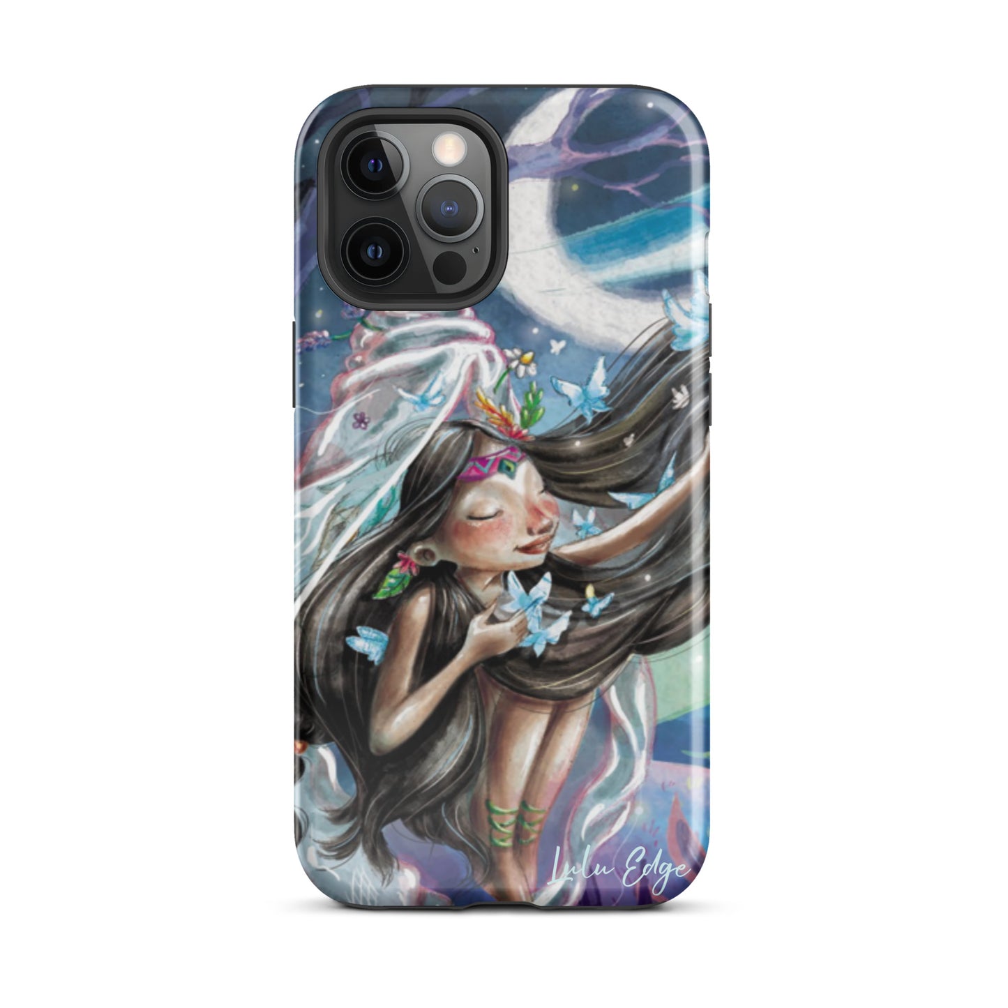 Nova the Butterfly Princess "Butterfly Collection" by Lulu Edge Tough Case for iPhone®