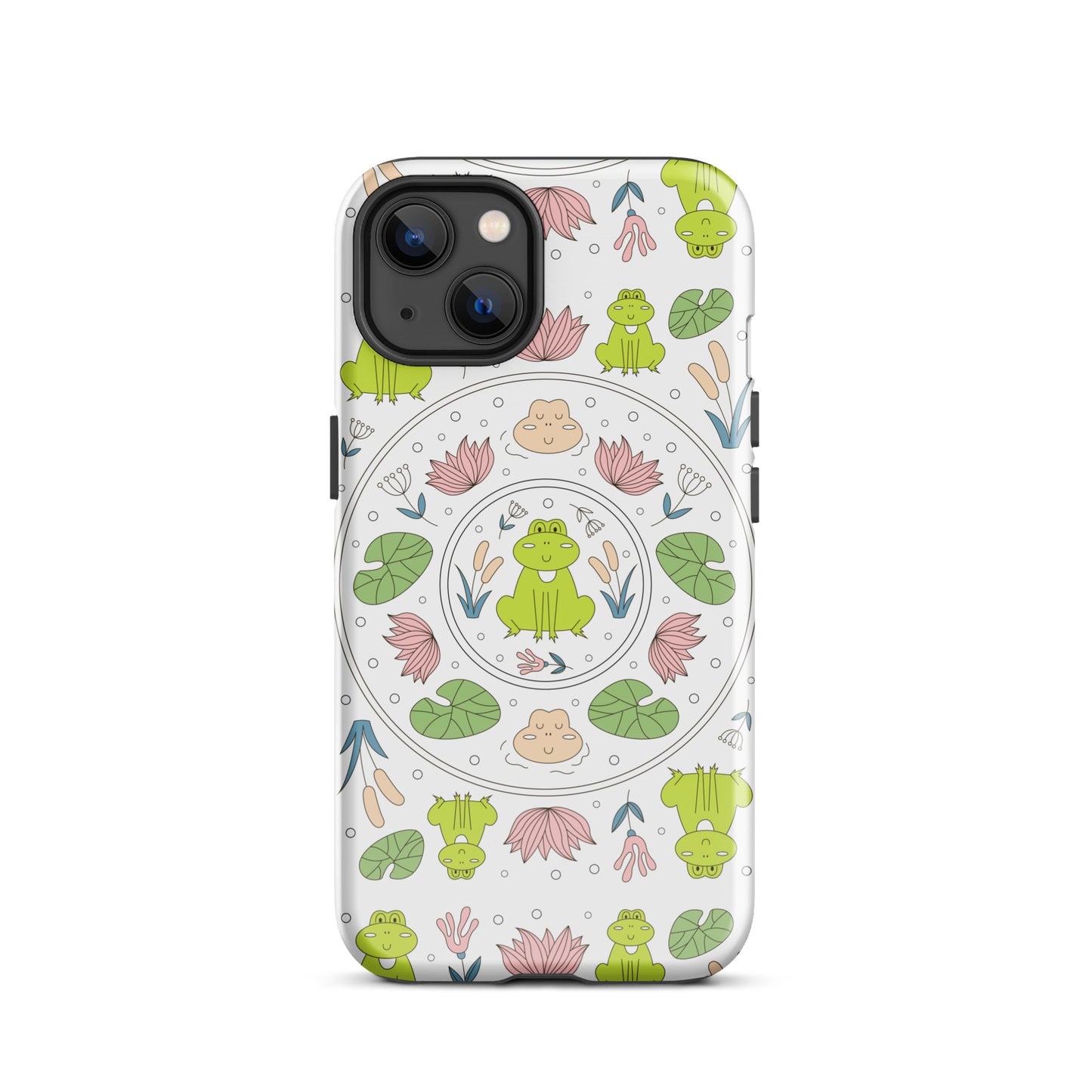 Kawaii Coloring Book by Lulu Edge Collection Frog Collection Tough Case for iPhone®