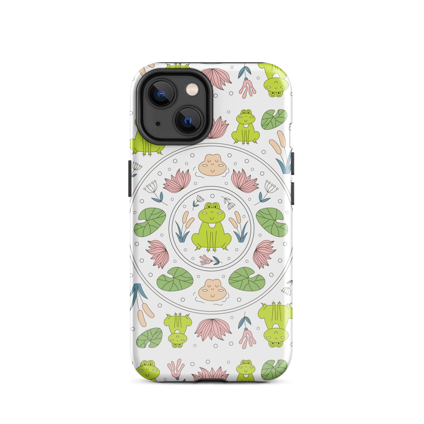 Kawaii Coloring Book by Lulu Edge Collection Frog Collection Tough Case for iPhone®