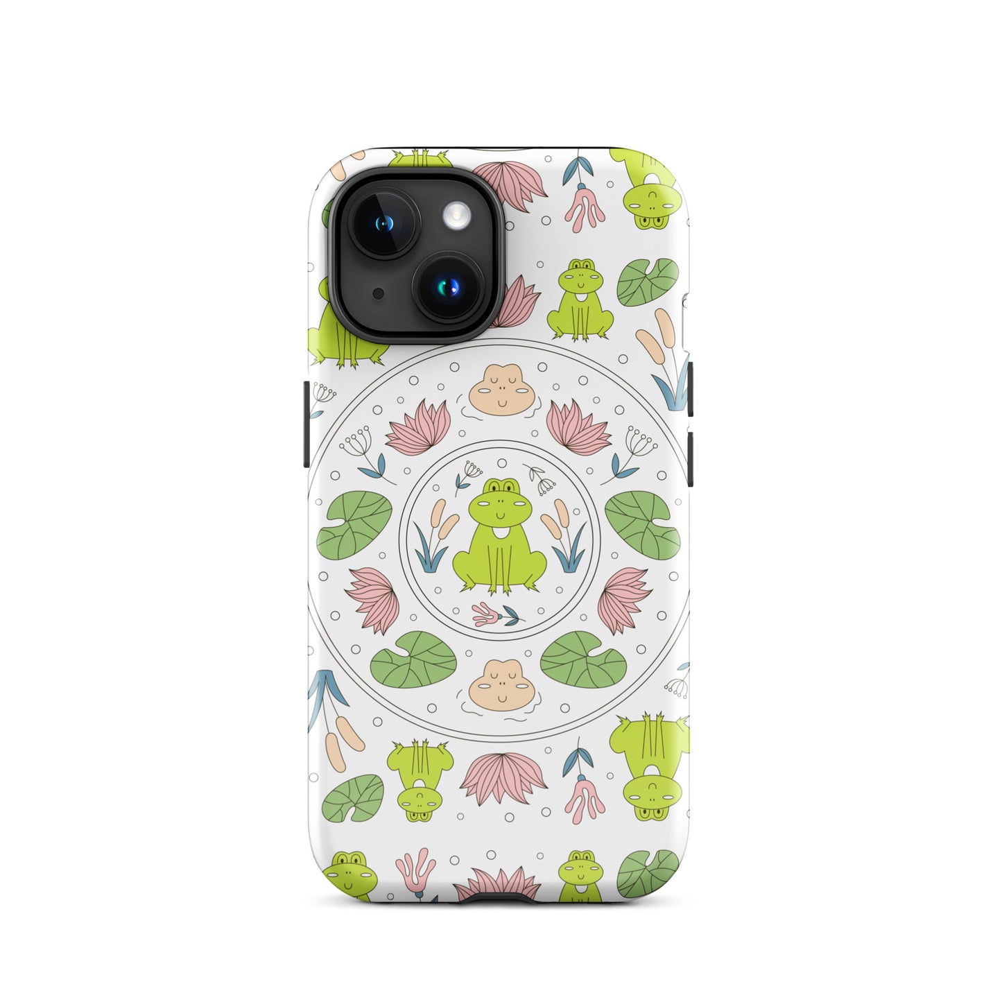 Kawaii Coloring Book by Lulu Edge Collection Frog Collection Tough Case for iPhone®