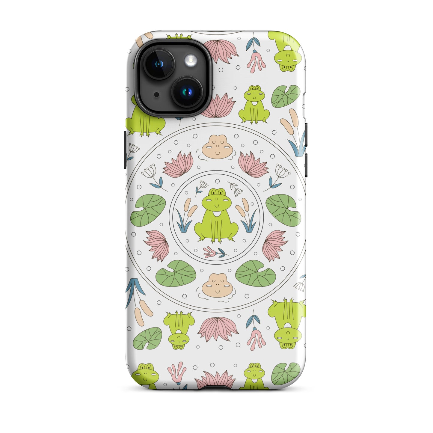 Kawaii Coloring Book by Lulu Edge Collection Frog Collection Tough Case for iPhone®