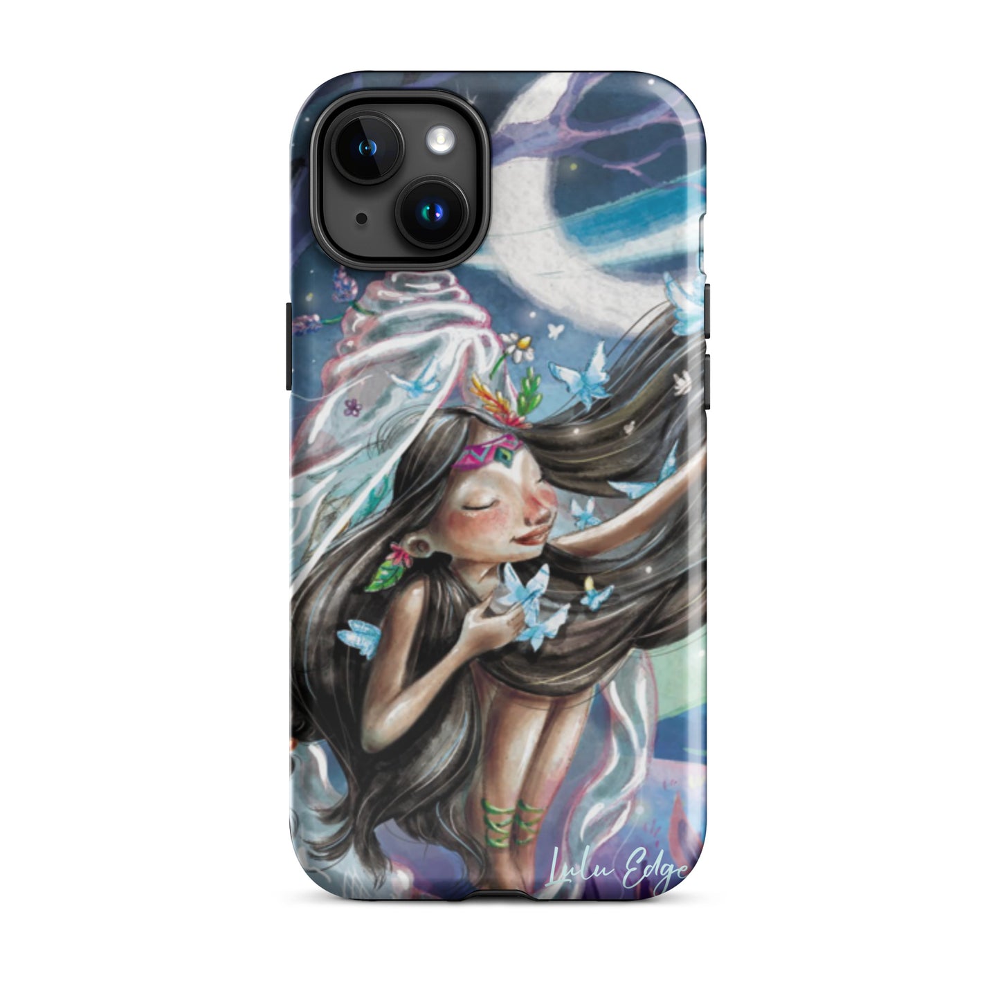 Nova the Butterfly Princess "Butterfly Collection" by Lulu Edge Tough Case for iPhone®