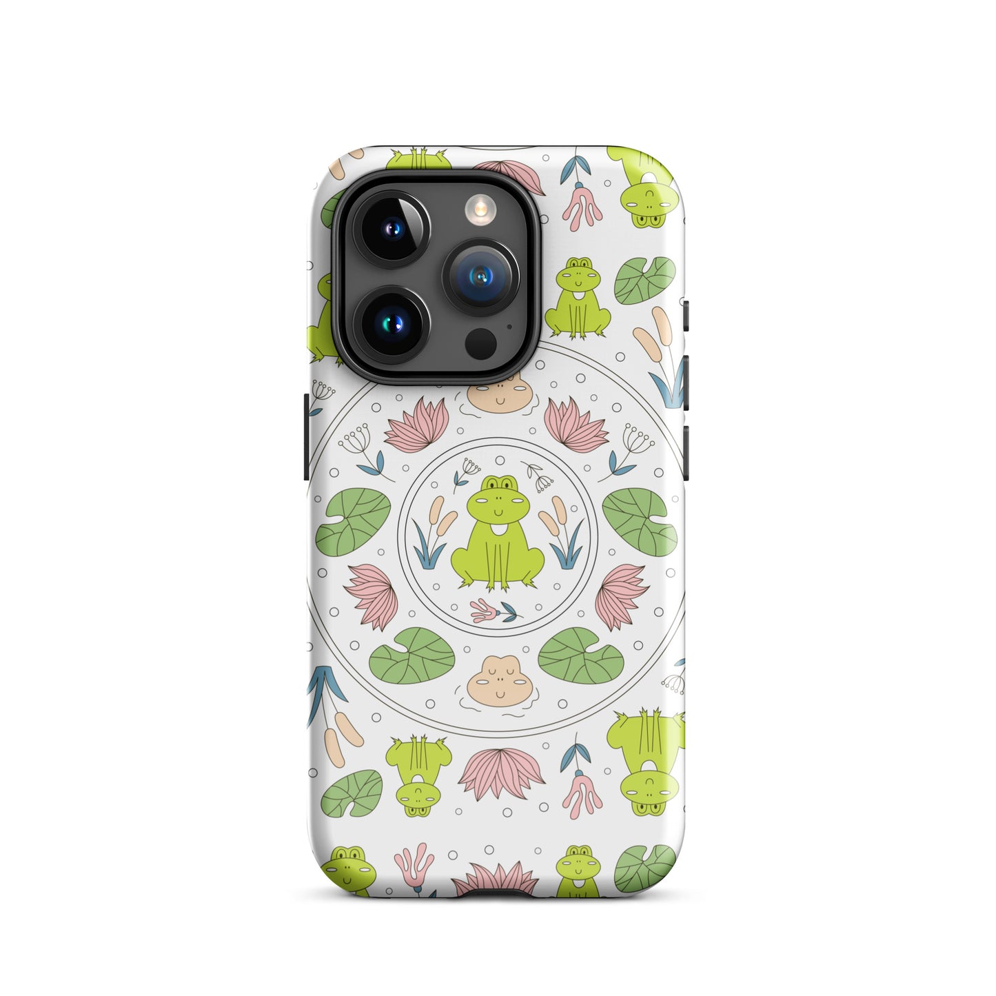 Kawaii Coloring Book by Lulu Edge Collection Frog Collection Tough Case for iPhone®