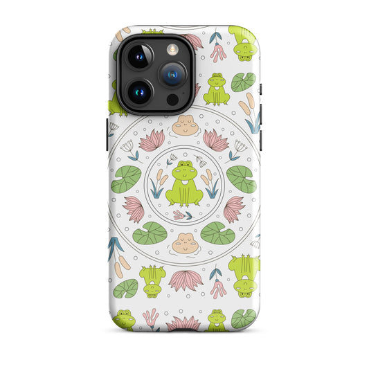 Kawaii Coloring Book by Lulu Edge Collection Frog Collection Tough Case for iPhone®