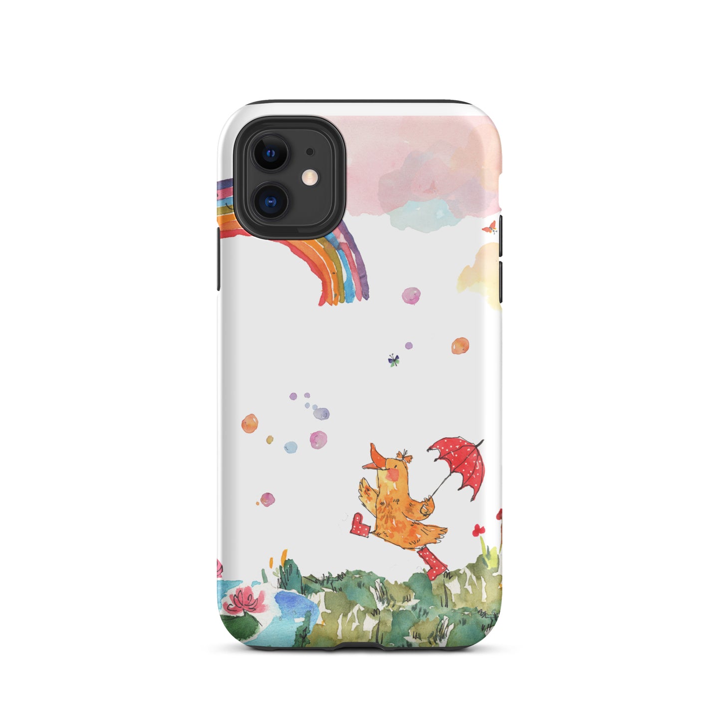 Penelope's Puddle Paddle Day "Rainbow Collection" by Lulu Edge Tough Case for iPhone®