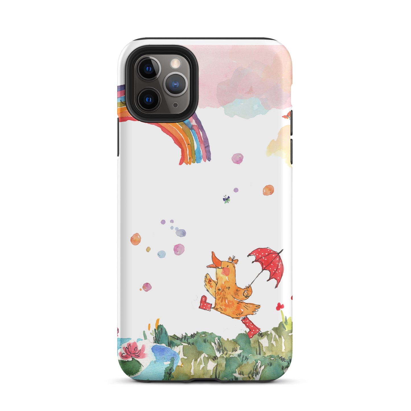 Penelope's Puddle Paddle Day "Rainbow Collection" by Lulu Edge Tough Case for iPhone®