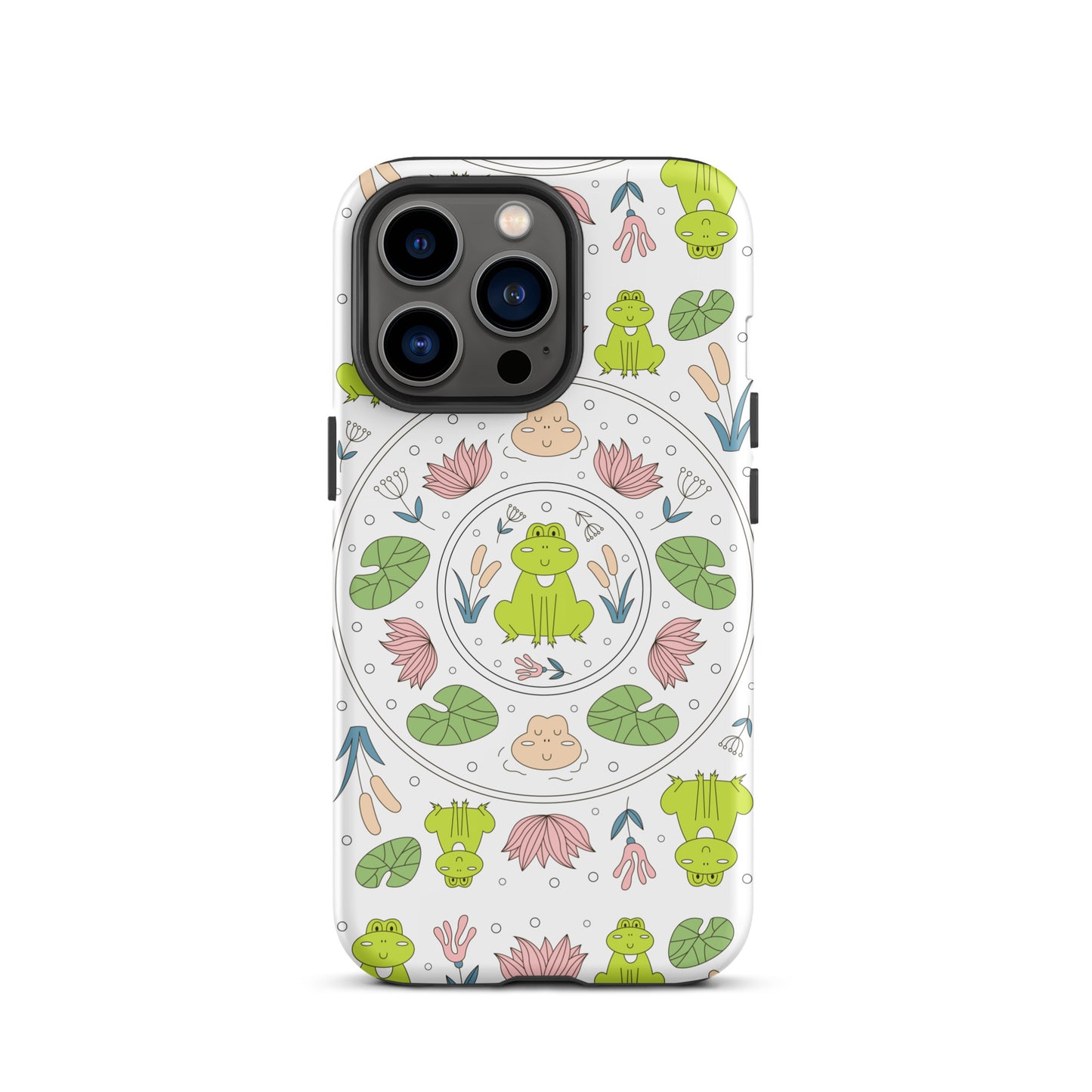 Kawaii Coloring Book by Lulu Edge Collection Frog Collection Tough Case for iPhone®