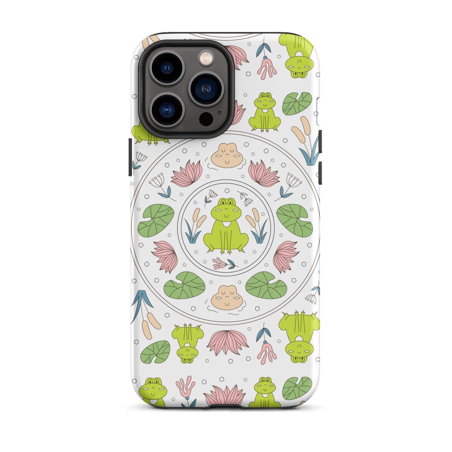 Kawaii Coloring Book by Lulu Edge Collection Frog Collection Tough Case for iPhone®