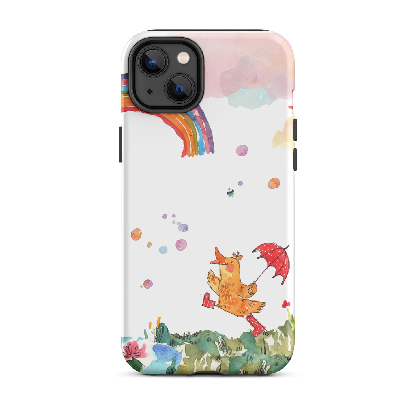 Penelope's Puddle Paddle Day "Rainbow Collection" by Lulu Edge Tough Case for iPhone®