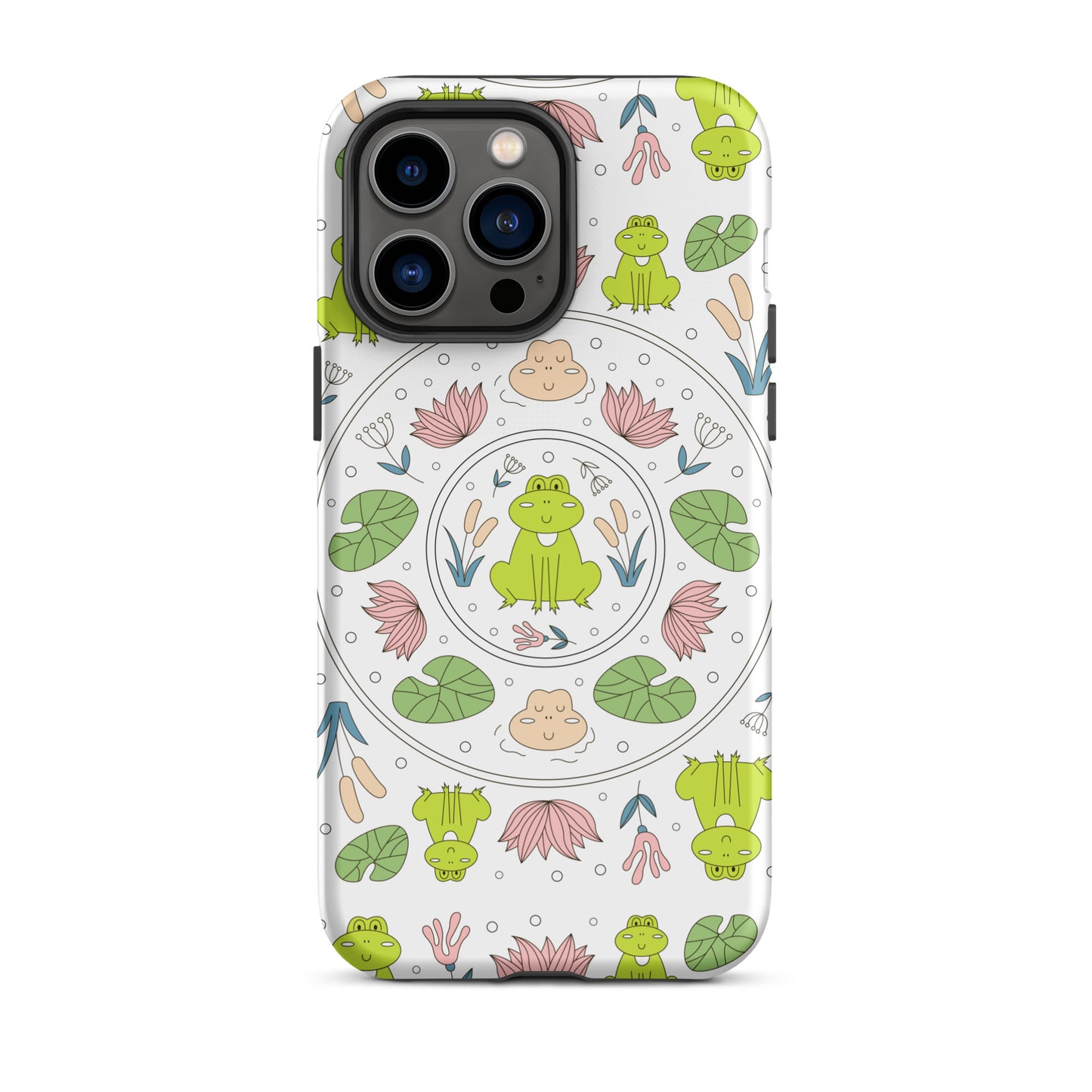 Kawaii Coloring Book by Lulu Edge Collection Frog Collection Tough Case for iPhone®