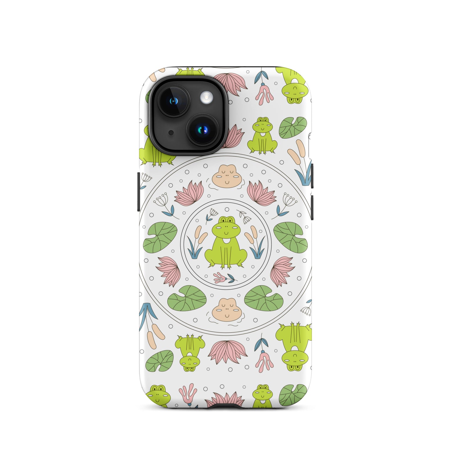 Kawaii Coloring Book by Lulu Edge Collection Frog Collection Tough Case for iPhone®