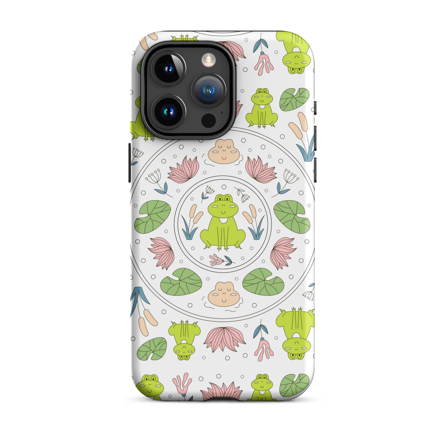 Kawaii Coloring Book by Lulu Edge Collection Frog Collection Tough Case for iPhone®