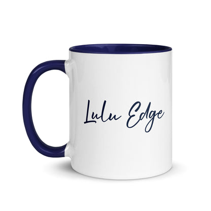 Wisdom of the Ocean "Seahorse Collection" by Lulu Edge Mug with Color Inside