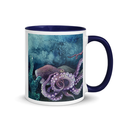 Wisdom of the Ocean "Seahorse Collection" by Lulu Edge Mug with Color Inside