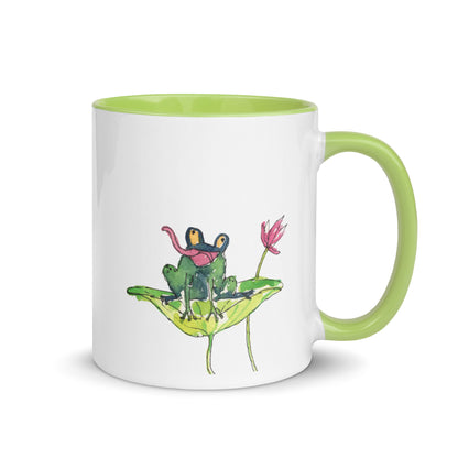 Penelope's Puddle Paddle Day "Rainbow Collection" by Lulu Edge Mug with Color Inside