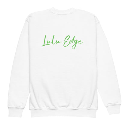 Kawaii Coloring Book "Frog Collection" by Lulu Edge Youth Crewneck Sweatshirt