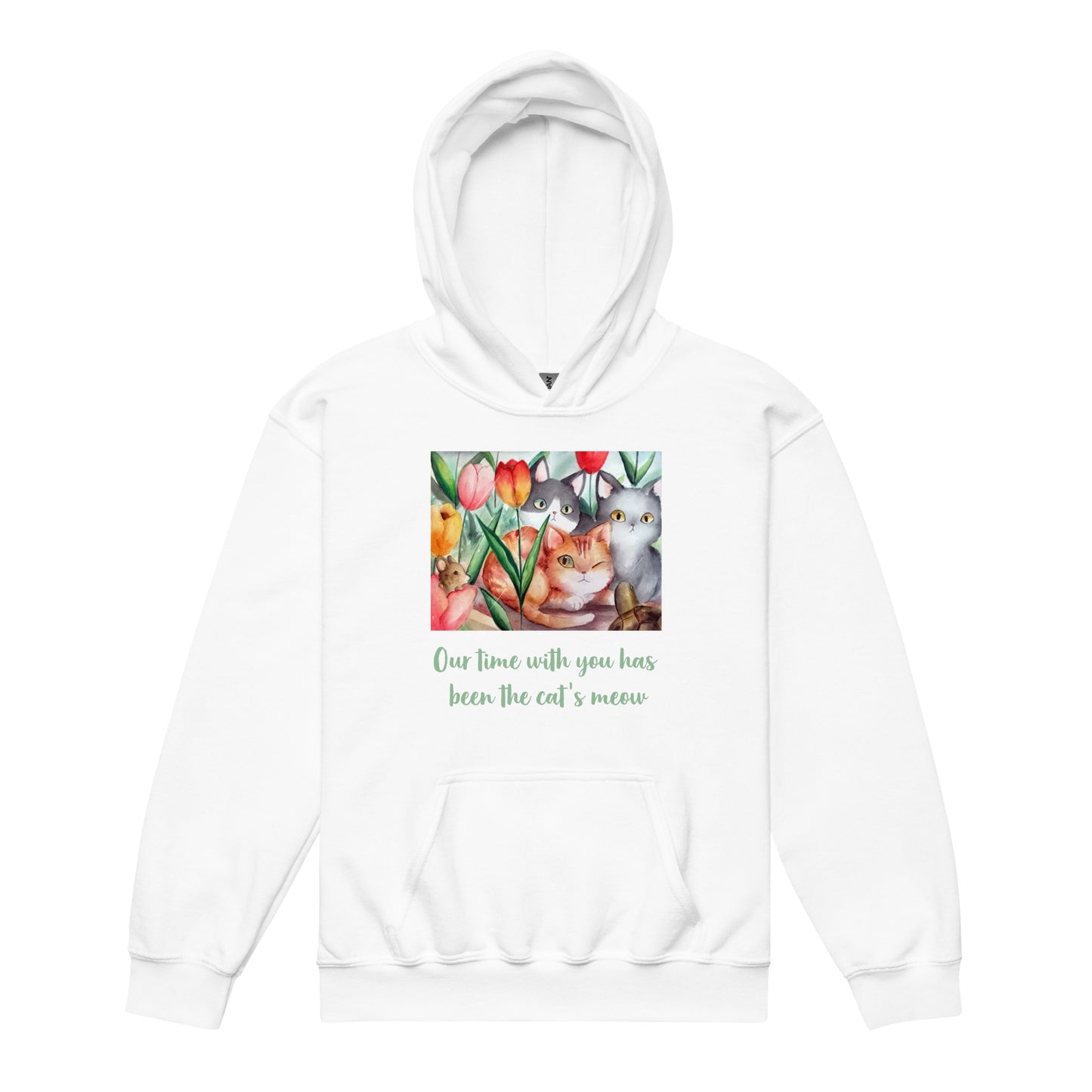 Cat's Don't Like Baths "Spring Collection" by Lulu Edge Youth Heavy Blend Hoodie