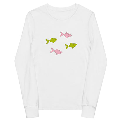 Kawaii Coloring Book "Cat Collection" by Lulu Edge Youth Long Sleeve Tee