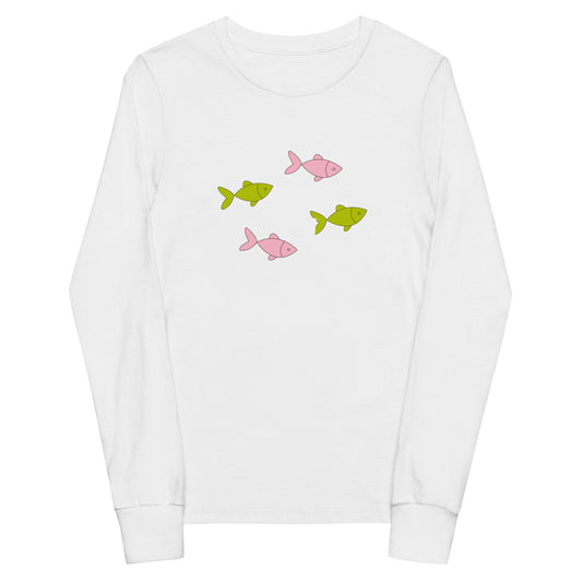 Kawaii Coloring Book "Cat Collection" by Lulu Edge Youth Long Sleeve Tee